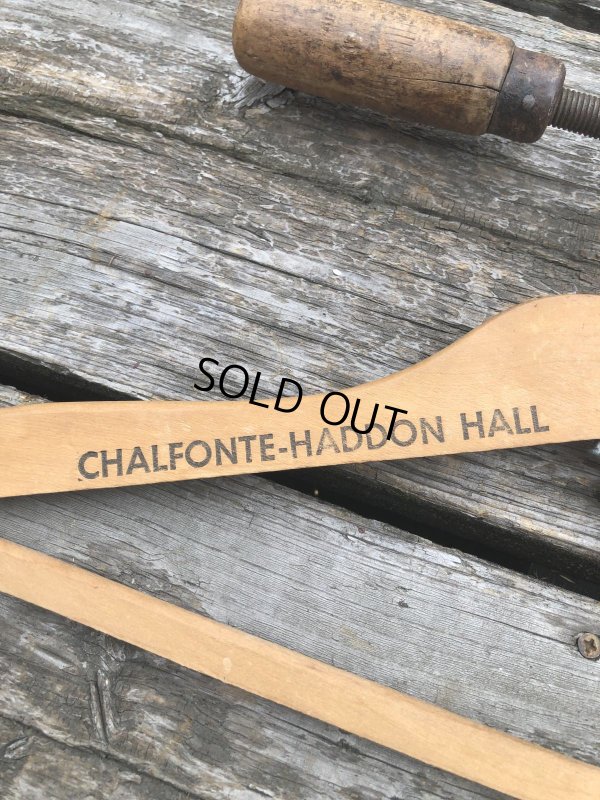 画像4: Vintage USA Advertising Wood Hanger CHALFONTE-HADDON HALL (A701)