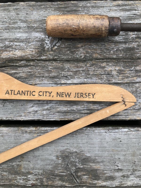 画像6: Vintage USA Advertising Wood Hanger CHALFONTE-HADDON HALL (A701)