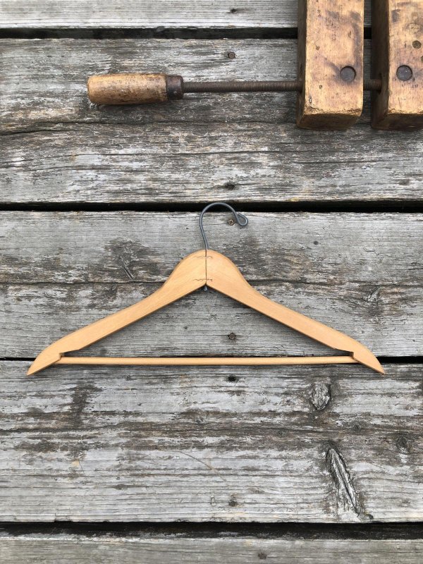 画像5: Vintage USA Advertising Wood Hanger ROGERS CLOTHES (A697)