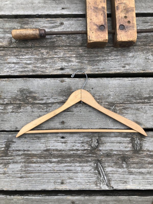 画像5: Vintage USA Advertising Wood Hanger B&B CLOTHES SHOP (A695)