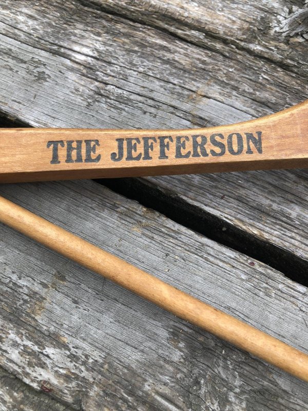 画像2: Vintage USA Advertising Wood Hanger THE JEFFERSON (A685)