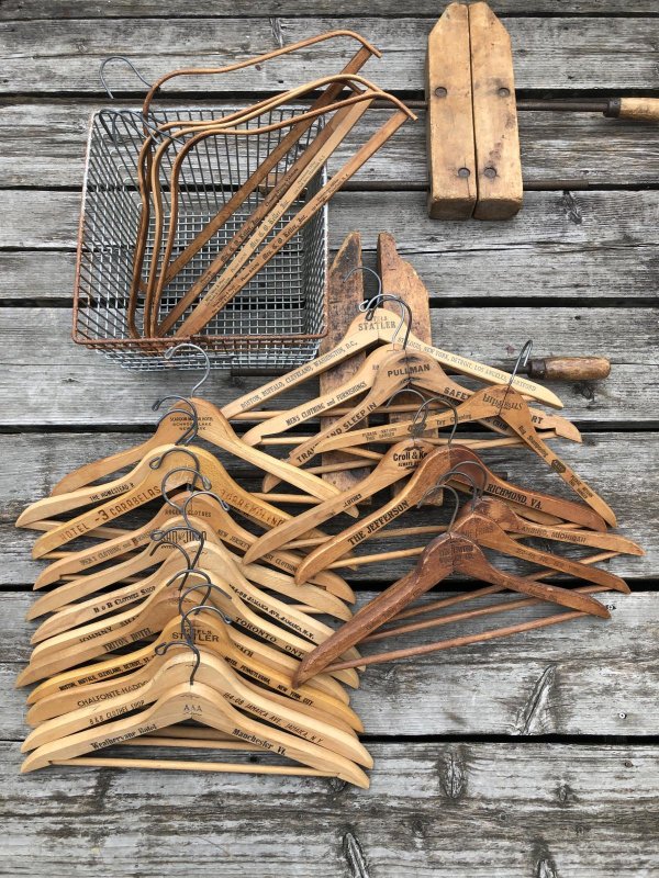 画像6: Vintage USA Advertising Wood Hanger HOTEL STAR (A692)