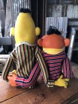 画像3: 70s Vintage Sesame Street Hand Puppet Doll Ernie Bert 1st Ver. Set (A704)  (3)