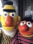 画像7: 70s Vintage Sesame Street Hand Puppet Doll Ernie Bert 1st Ver. Set (A704)  (7)