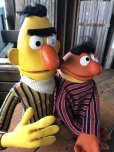 画像5: 70s Vintage Sesame Street Hand Puppet Doll Ernie Bert 1st Ver. Set (A704)  (5)