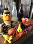 画像10: 70s Vintage Sesame Street Hand Puppet Doll Ernie Bert 1st Ver. Set (A704)  (10)