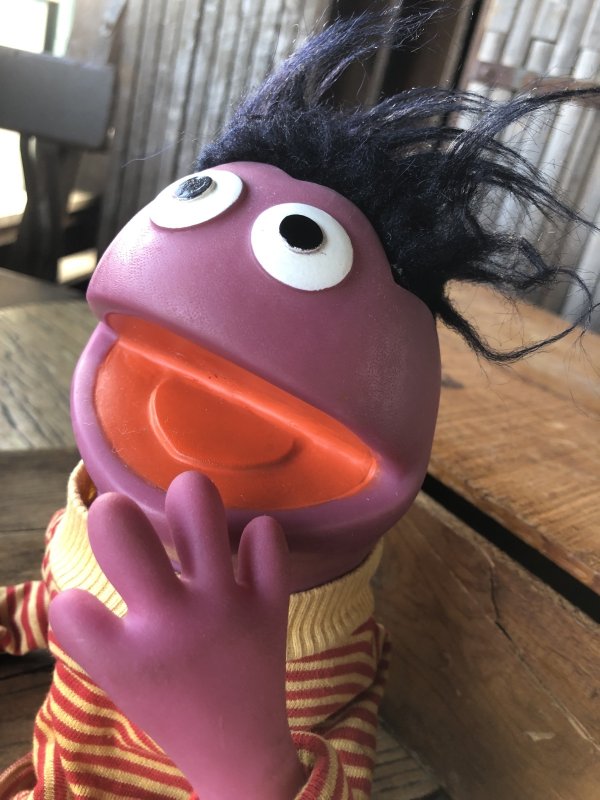 画像6: 70s Vintage Sesame Street Roosevelt Franklin Hand Puppet (A706) 