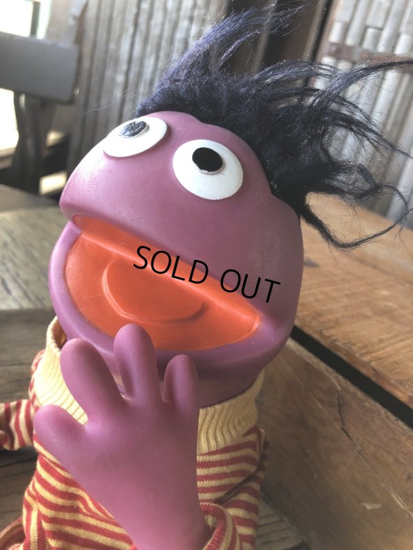 画像6: 70s Vintage Sesame Street Roosevelt Franklin Hand Puppet (A706) 