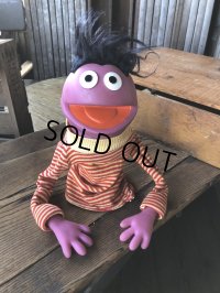 70s Vintage Sesame Street Roosevelt Franklin Hand Puppet (A706) 