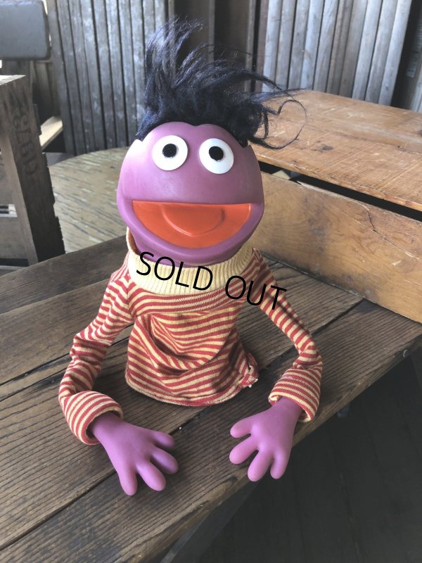 画像1: 70s Vintage Sesame Street Roosevelt Franklin Hand Puppet (A706) 
