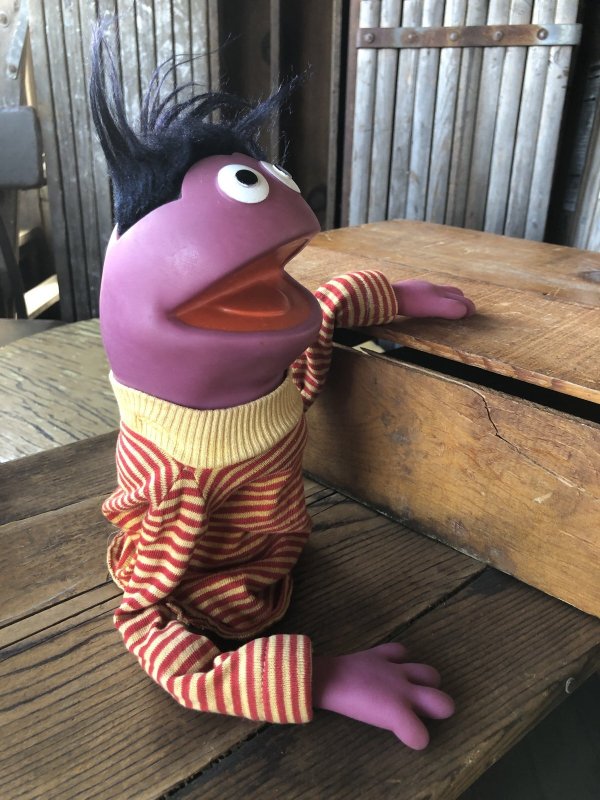画像4: 70s Vintage Sesame Street Roosevelt Franklin Hand Puppet (A706) 