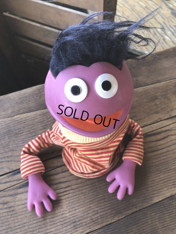 画像5: 70s Vintage Sesame Street Roosevelt Franklin Hand Puppet (A706) 