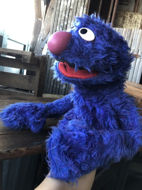 画像9: 70s Vintage Sesame Street  Grover Hand Puppet (A710) 
