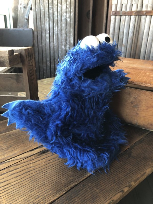 画像2: 70s Vintage Sesame Street Cookie Monster Hand Puppet (A708) 