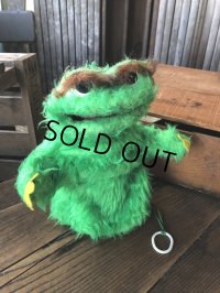 70s Vintage Sesame Street  Oscar The Grouch Hand Puppet (A709) 