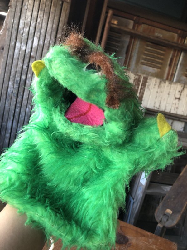画像6: 70s Vintage Sesame Street  Oscar The Grouch Hand Puppet (A709) 