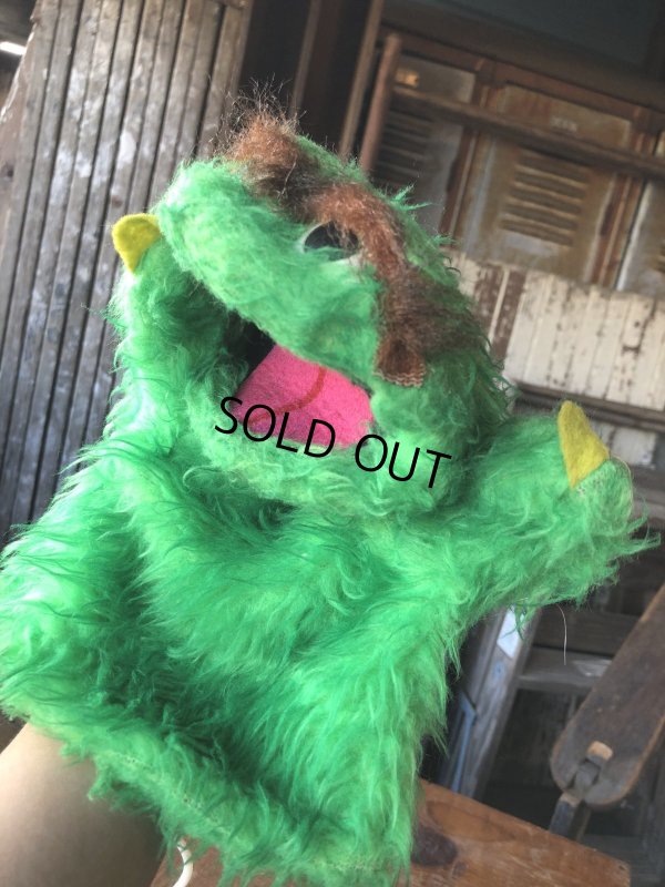 画像6: 70s Vintage Sesame Street  Oscar The Grouch Hand Puppet (A709) 