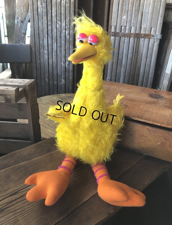 画像1: 70s Vintage Sesame Street Big Bird Plush Doll (A707)