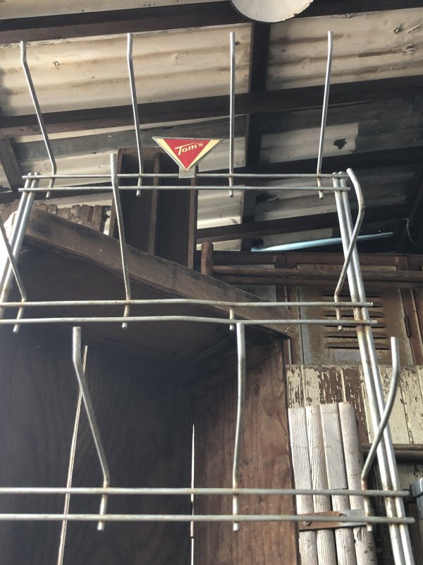 画像9: Vintage Toms Snacks Advertising General Store Counter Display Wire Rack (A714) 