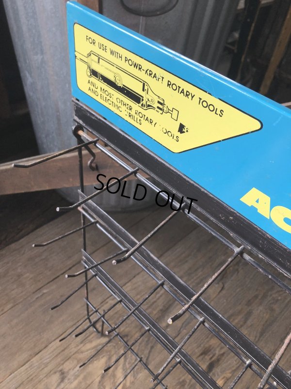 画像7: Vintage Montgomery Ward Power Kraft Tool Hardware Store Display Wire Rack (A715) 