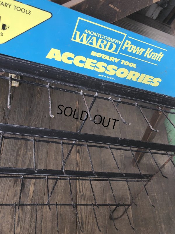 画像9: Vintage Montgomery Ward Power Kraft Tool Hardware Store Display Wire Rack (A715) 