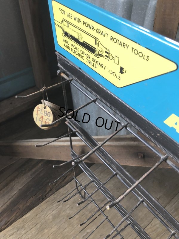 画像17: Vintage Montgomery Ward Power Kraft Tool Hardware Store Display Wire Rack (A715) 