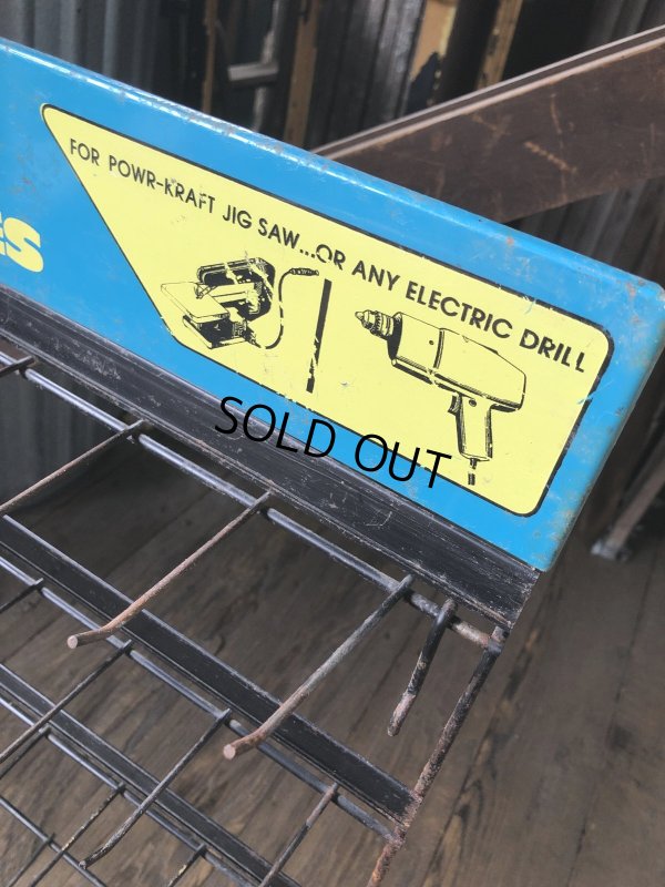 画像11: Vintage Montgomery Ward Power Kraft Tool Hardware Store Display Wire Rack (A715) 