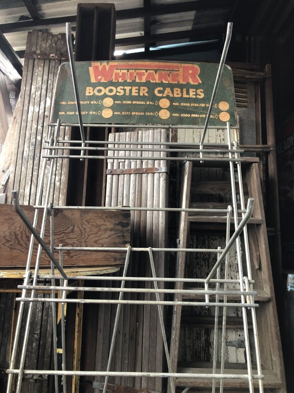 画像11: Vintage Vintage WHITAKER Booster Cable Hardware Store Display Wire Rack (A716) 