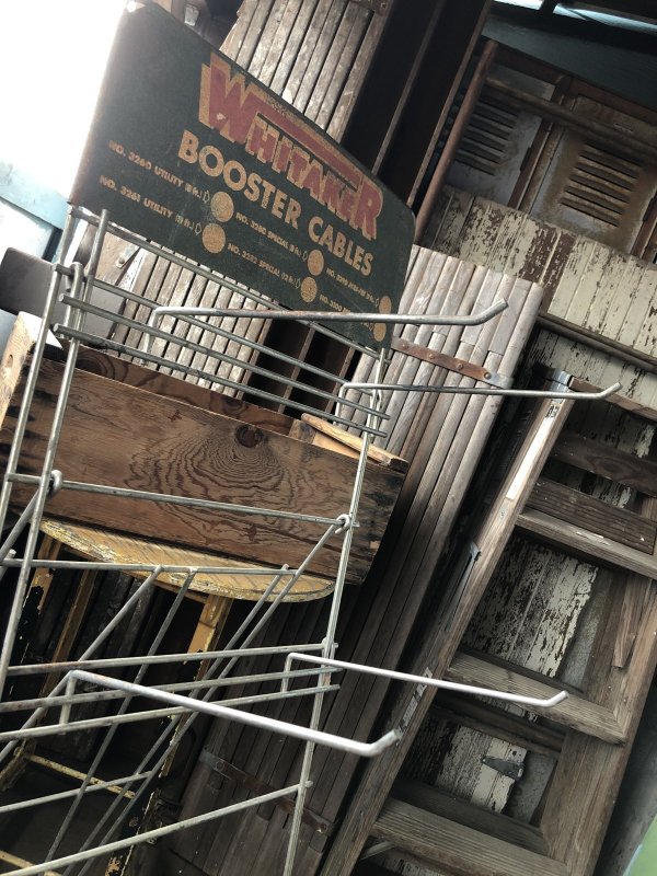 画像12: Vintage Vintage WHITAKER Booster Cable Hardware Store Display Wire Rack (A716) 