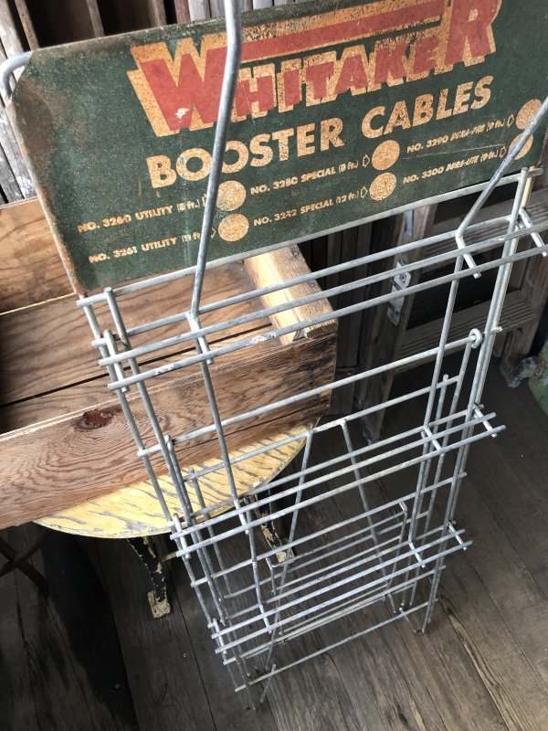 画像18: Vintage Vintage WHITAKER Booster Cable Hardware Store Display Wire Rack (A716) 