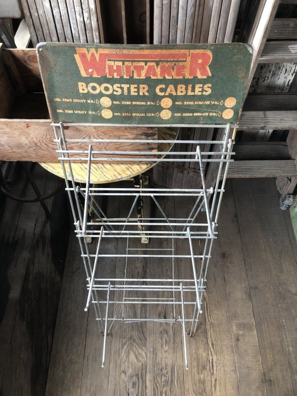 画像7: Vintage Vintage WHITAKER Booster Cable Hardware Store Display Wire Rack (A716) 