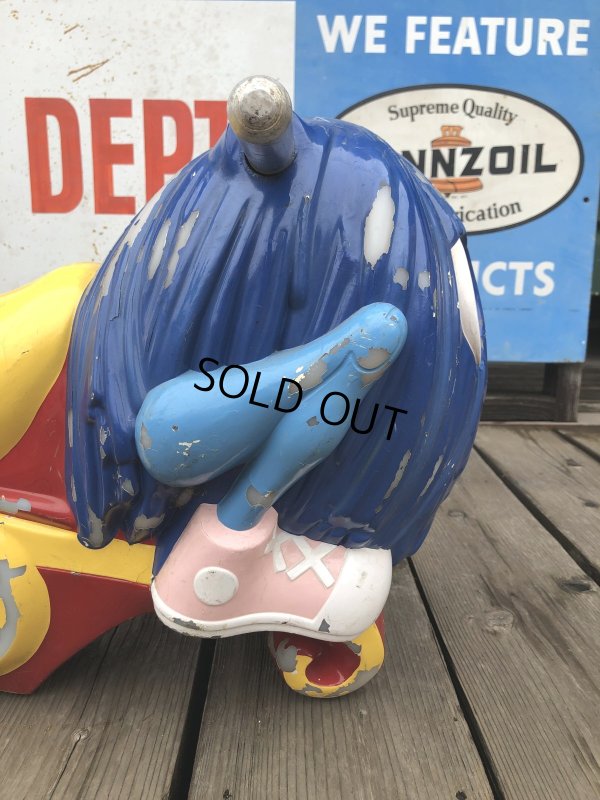 画像9: 70s Vintage McDonalds Playland Fry Guy Fry Kids Ride Blue (A719) 