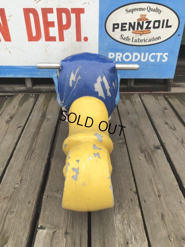 画像4: 70s Vintage McDonalds Playland Fry Guy Fry Kids Ride Blue (A719) 