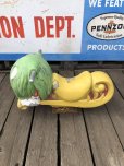画像4: 70s Vintage McDonalds Playland Fry Guy Fry Kids Ride Green (A717)  (4)