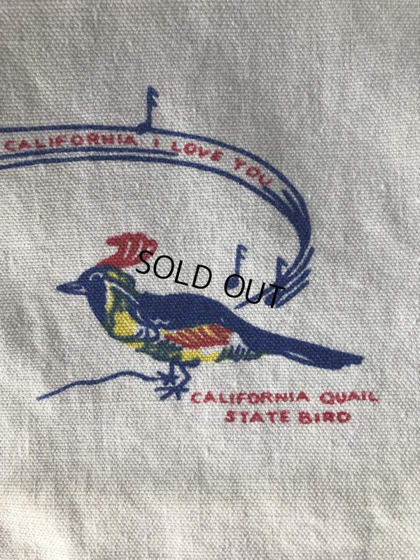 画像4: Vintage California Map Souvenir Tablecloth (A720)
