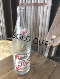 Vintage Pepsi Cola Glass Bottle (A721)
