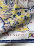 画像8: Vintage California Map Souvenir Tablecloth (A720) (8)