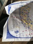 画像2: Vintage California Map Souvenir Tablecloth (A720) (2)