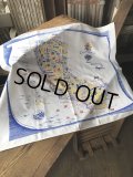 Vintage California Map Souvenir Tablecloth (A720)