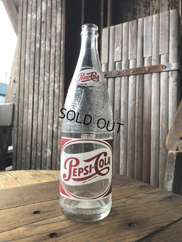 画像7: Vintage Pepsi Cola Glass Bottle (A721)