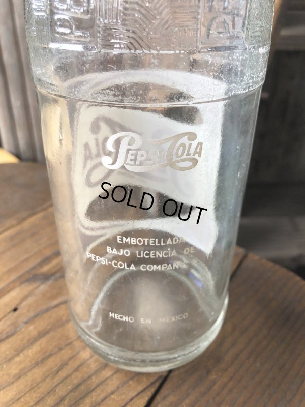 画像6: Vintage Pepsi Cola Glass Bottle (A721)