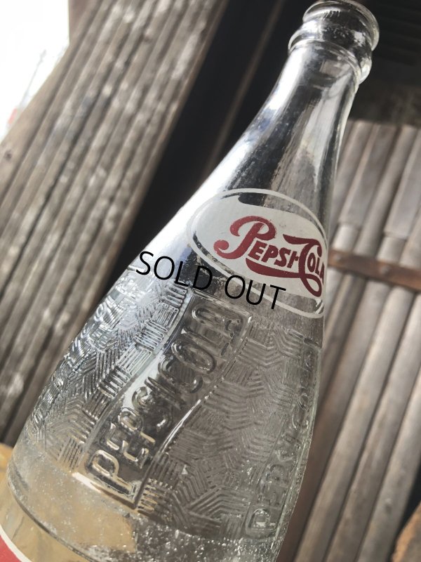 画像2: Vintage Pepsi Cola Glass Bottle (A721)