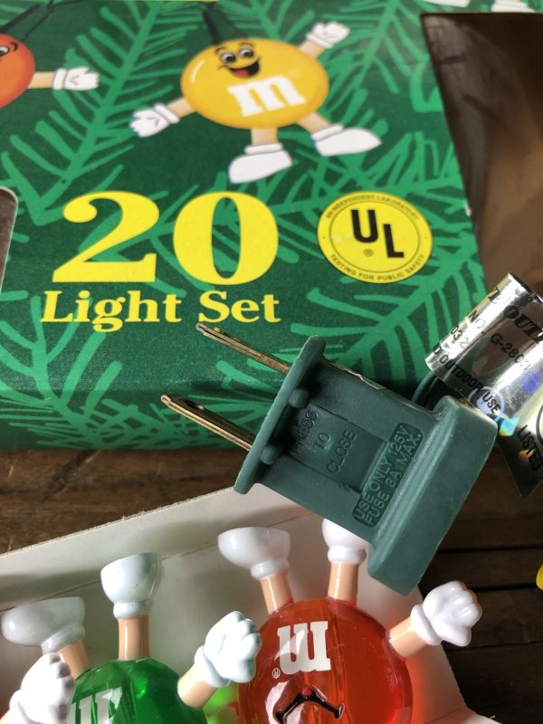 画像4: 90s Vintage M&M's Happy Lights 20 Light Set (A724)