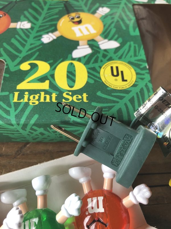 画像4: 90s Vintage M&M's Happy Lights 20 Light Set (A724)