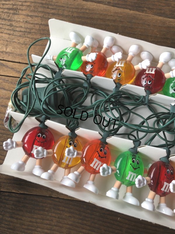画像2: 90s Vintage M&M's Happy Lights 20 Light Set (A724)
