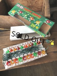 90s Vintage M&M's Happy Lights 20 Light Set (A724)