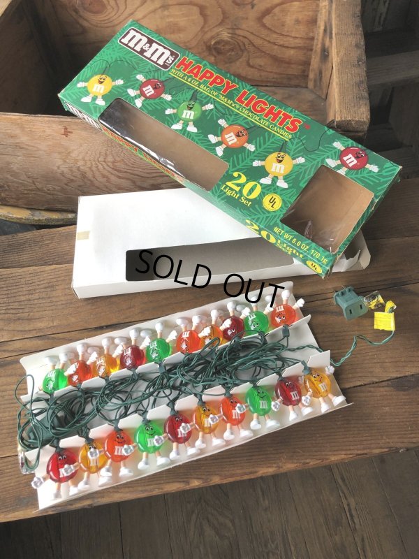 画像1: 90s Vintage M&M's Happy Lights 20 Light Set (A724)