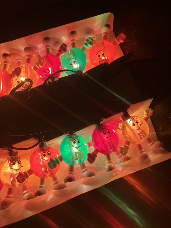 画像7: 90s Vintage M&M's Happy Lights 20 Light Set (A724)