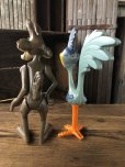 画像4: 〜70s Vintage R.Dakin Looney Tunes Wile E. Coyote and Road Runner Figure SET (A732) (4)