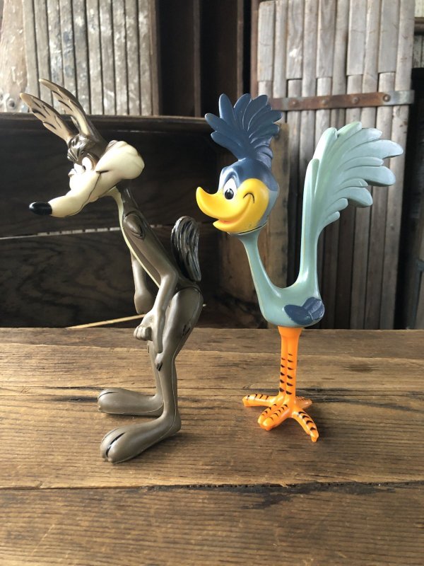 画像5: 〜70s Vintage R.Dakin Looney Tunes Wile E. Coyote and Road Runner Figure SET (A732)